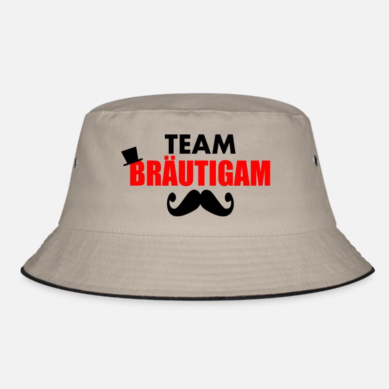 Team bräutigam - Bucket Hat - Khaki/Schwarz