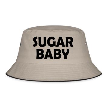 Sugar baby - Bucket Hat - khaki/black - Front