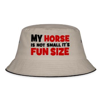 small horse - Bucket Hat - khaki/black - Front