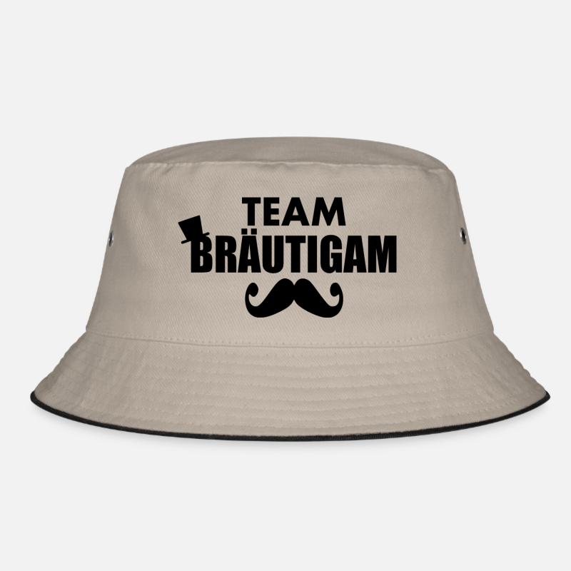 Team bräutigam - Bucket Hat - Khaki/Schwarz
