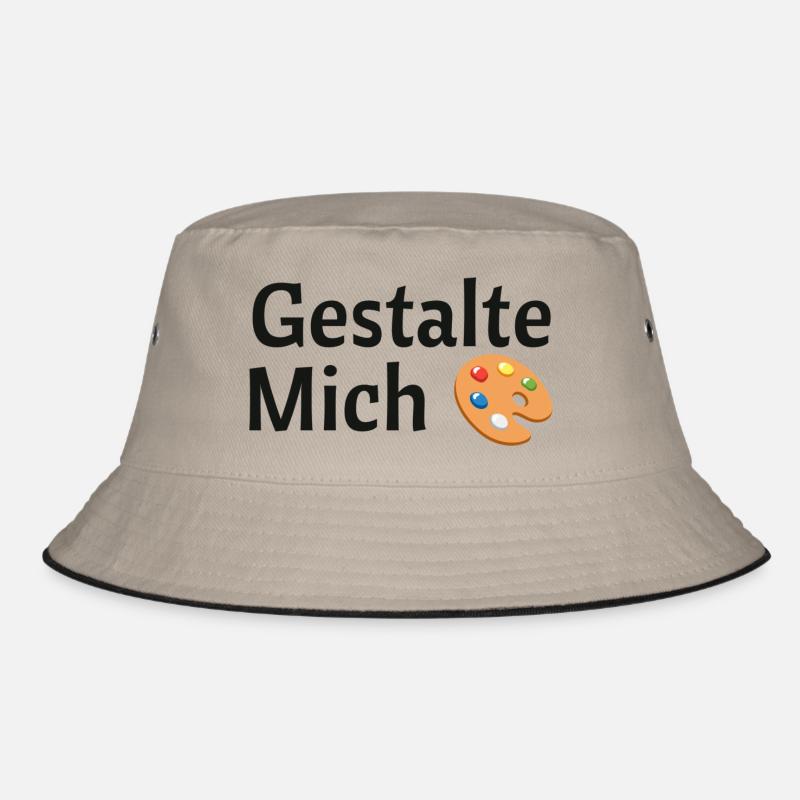 Gestalte mich - Bucket Hat - Khaki/Schwarz
