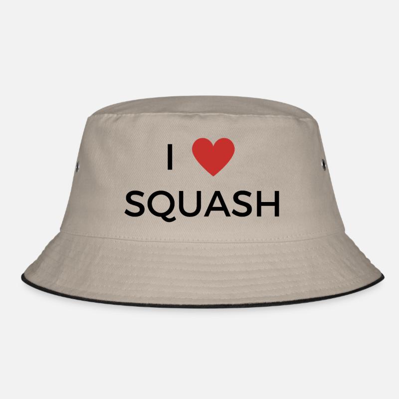 I love Squash / Ich liebe Squash T Shirt Bucket Hat