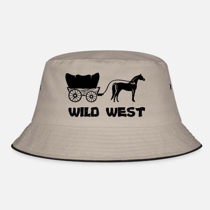western kutsche wild west Bucket Hat