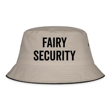 Fairy Security - Bucket Hat - khaki/black - Front