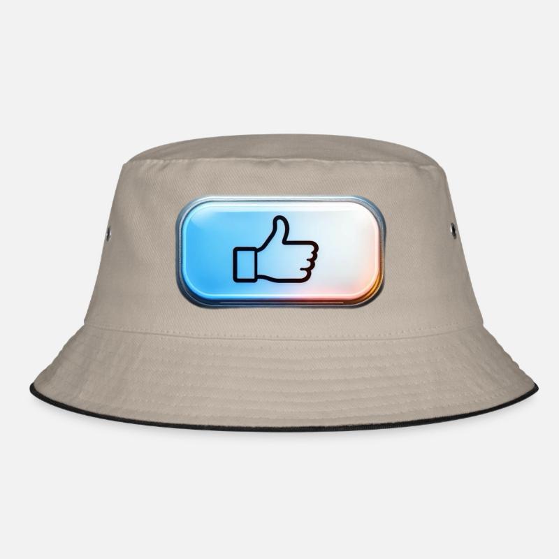 Neon Thumbs Up Gradient Bucket Hat