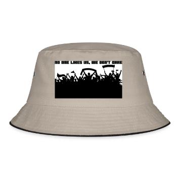 Fussball Fans Ultras - Bucket Hat - Khaki/Schwarz - Vorne