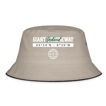 Giant’s Causeway Nordirland Koordinaten Reise - Bucket Hat - Khaki/Schwarz - Vorne