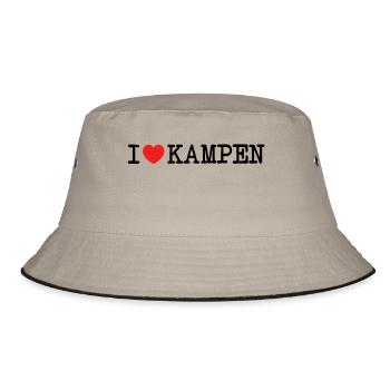 I love Kampen Sylt Ich liebe Lieblingsort Insel - Bob - kaki/noir - Devant