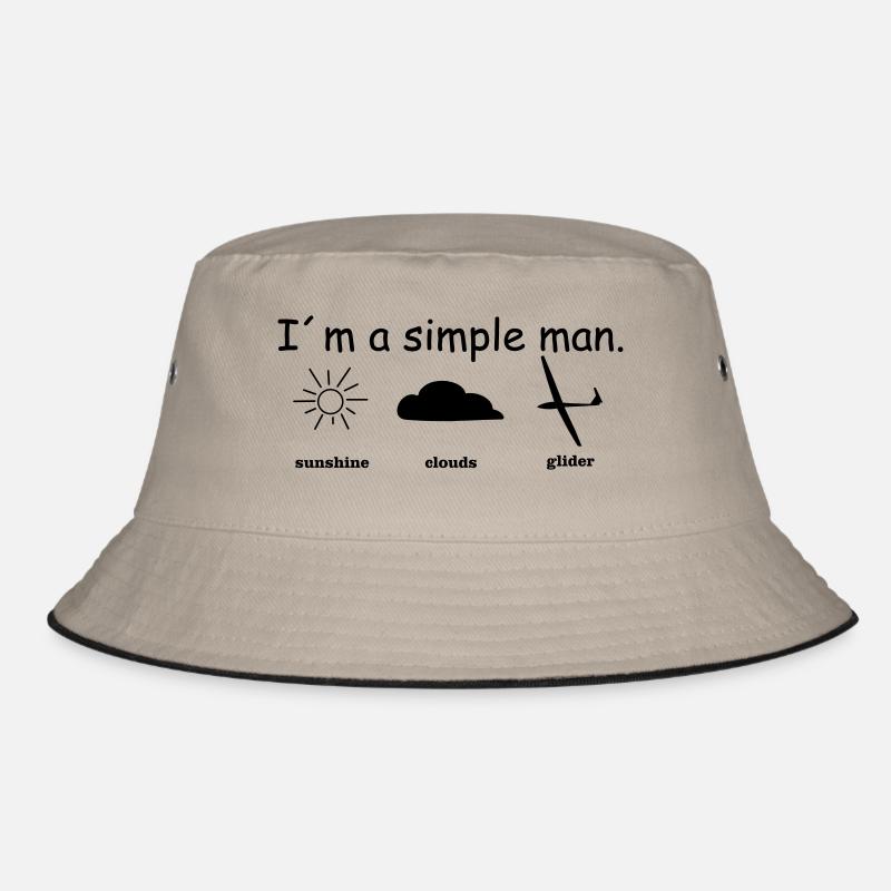 Glider Pilot Tshirt Tiles Gift Man Bucket Hat