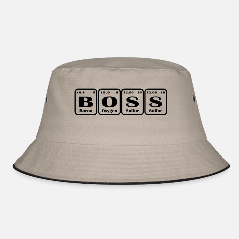 Boss Chemische Elemente Chef Nerd Geschenk idee Bucket Hat
