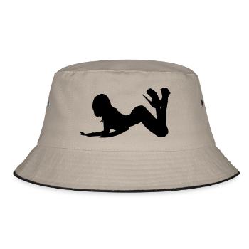 sexy - Bucket Hat - khaki/black - Front