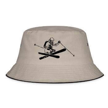 Freeride - Bucket Hat - Khaki/Schwarz - Vorne