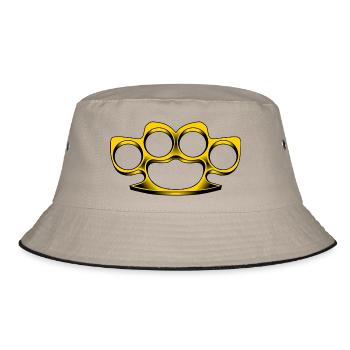 Schlagring - Bucket Hat - Khaki/Schwarz - Vorne