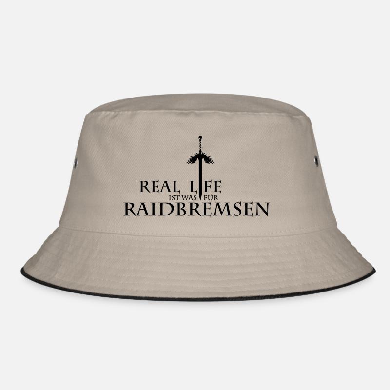 raidbremsen - Bucket Hat - Khaki/Schwarz