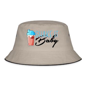 Shake it baby - Bucket Hat - khaki/black - Front