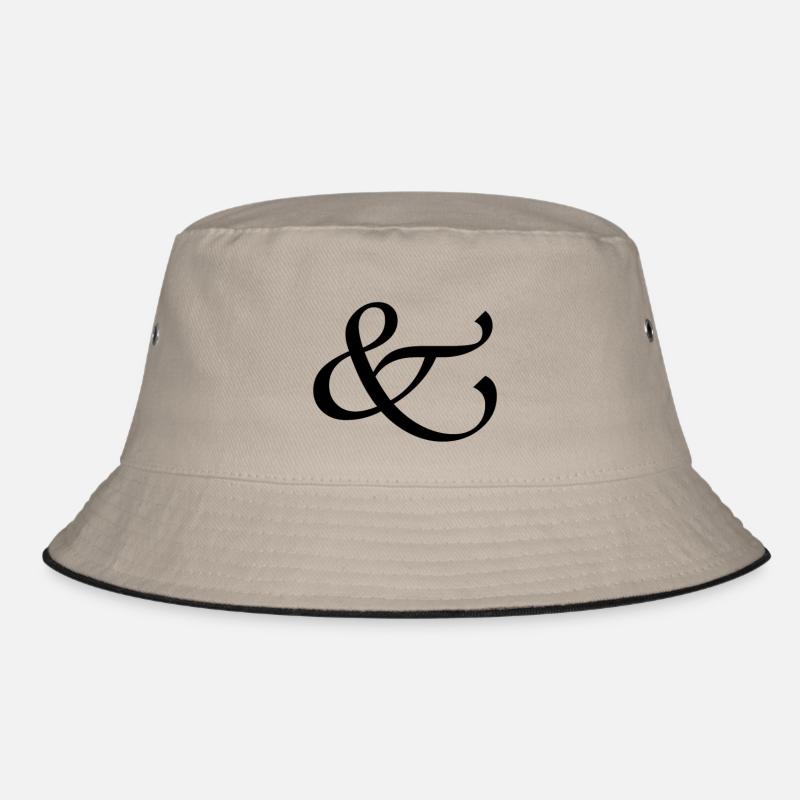 und - Bucket Hat - Khaki/Schwarz