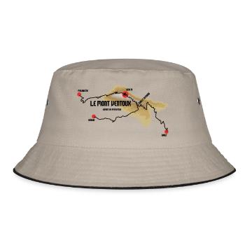 Le Mont Ventoux - Bucket Hat - Khaki/Schwarz - Vorne