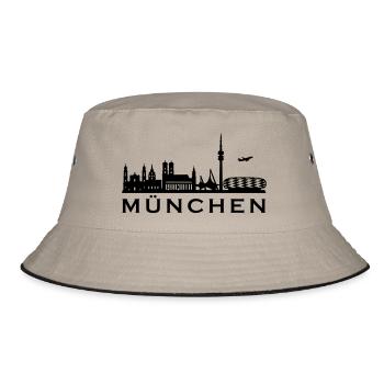Munich Skyline avec lettrage - Bob - kaki/noir - Devant