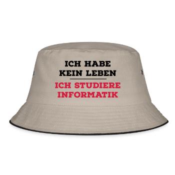 computer scientist - Bucket Hat - khaki/black - Front