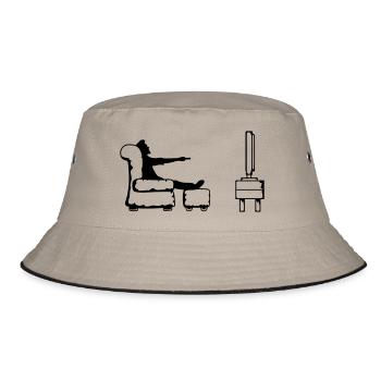 Toggle flat screen tv remote control - Bucket Hat - khaki/black - Front