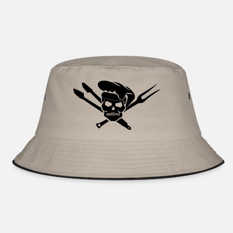 BBQ - Grill Totenkopf Bucket Hat