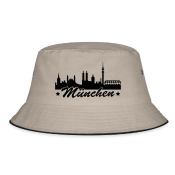 muenchen - Bucket Hat - Khaki/Schwarz - Vorne