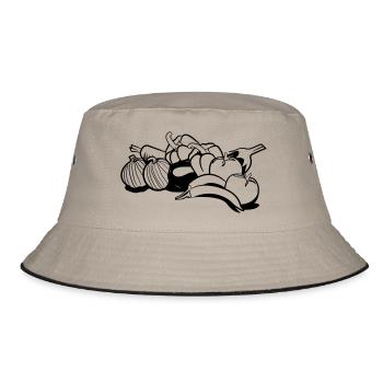 vegetables - Bucket Hat - khaki/black - Front