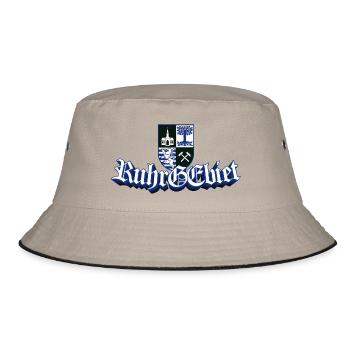 Ruhrgebiet Gelsenkirchen GE - Bucket Hat - Khaki/Schwarz - Vorne