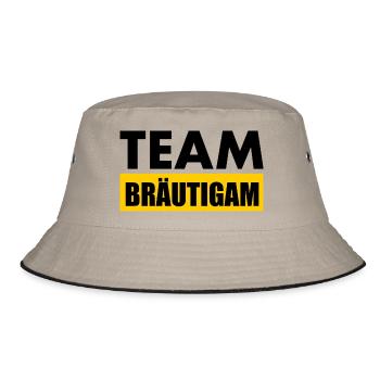 Team bräutigam - Bucket Hat - Khaki/Schwarz - Vorne