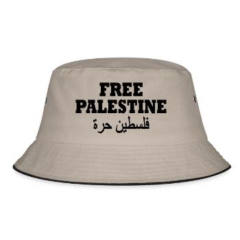Free palestine - Bob - kaki/noir - Devant