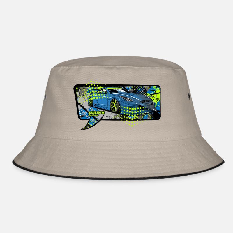 GTR bubble - Bucket Hat - khaki/black