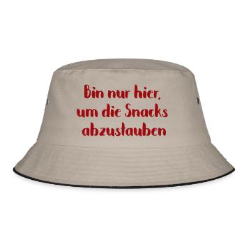 Dust off snacks - Bucket Hat - khaki/black - Front