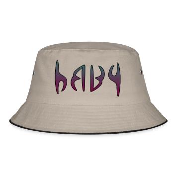 Baby - Bucket Hat - Khaki/Schwarz - Vorne