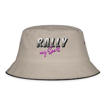Rally my Sport grey pink - Bucket Hat - khaki/black - Front