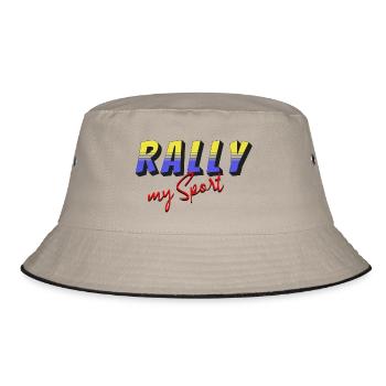 Rally my Sport yellow blue - Bucket Hat - khaki/black - Front