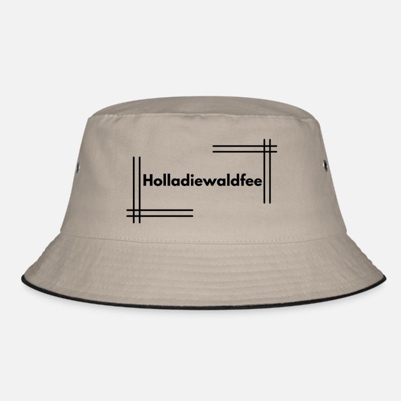Holladiewaldfee - Bucket Hat - Khaki/Schwarz