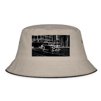Voiture Blanc Noir - Bob - kaki/noir - Devant