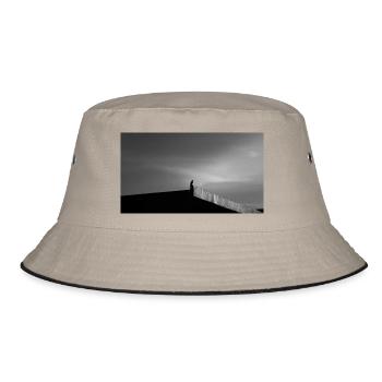 Der Falke auf dem Dach - Bucket Hat - Khaki/Schwarz - Vorne