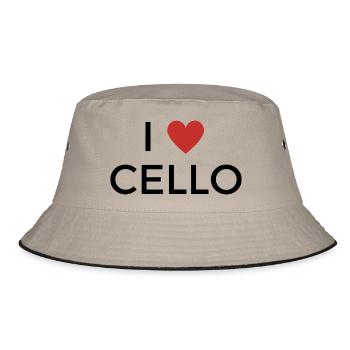 Ich liebe Cello - J’adore le violoncelle - Bob - kaki/noir - Devant