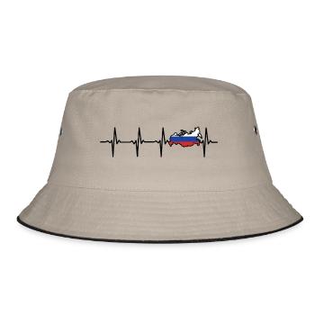 Heartbeat Russia Map Gift pour les Russes - Bob - kaki/noir - Devant