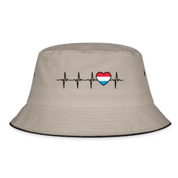 Luxembourg Heartbeat Drapeau luxembourgeois - Bob - kaki/noir - Devant
