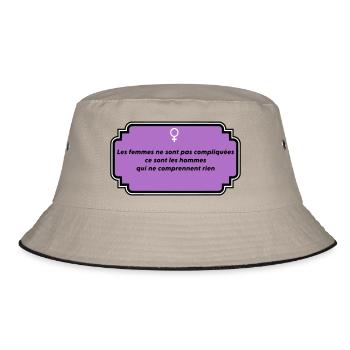 Message of feminism and female freedom - Bucket Hat - khaki/black - Front