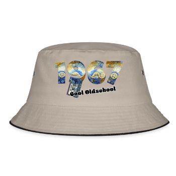1967 Vintage Retro – Cassette – Cool Olds - Bucket Hat - khaki/black - Front