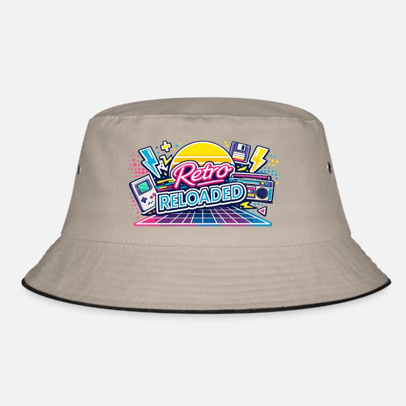 Retro Reloaded Neon Grid Bucket Hat