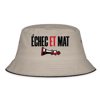 Victoire Échec et Mat Roi Renversé Style Moderne - Bob - kaki/noir - Devant
