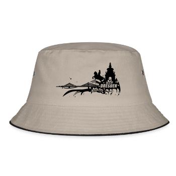 Dresden - Bucket Hat - Khaki/Schwarz - Vorne