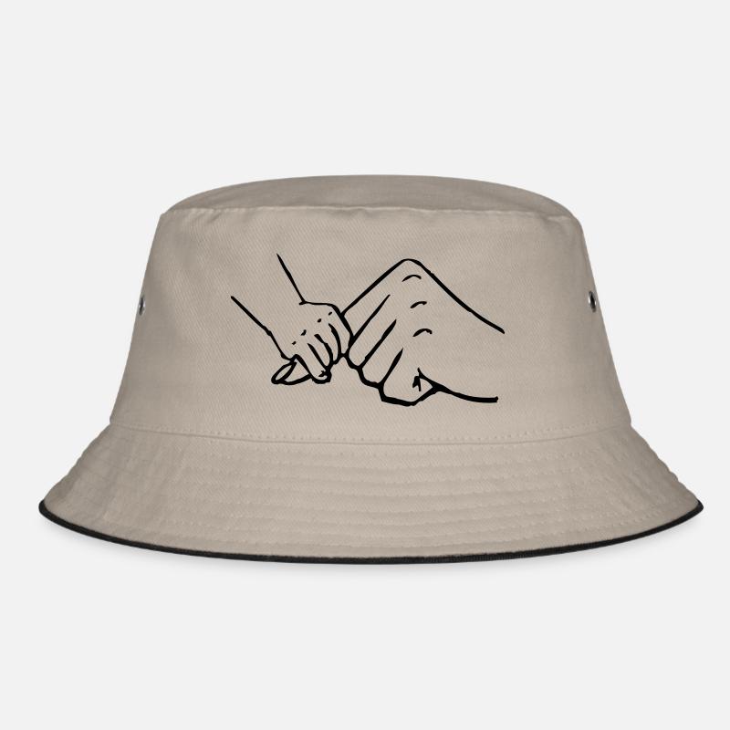 mutter baby - Bucket Hat - Khaki/Schwarz