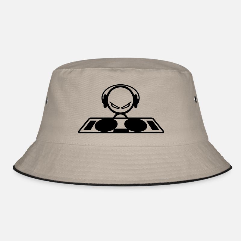 DJ - Bucket Hat - khaki/black