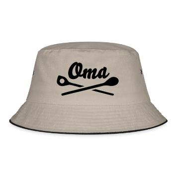 Oma - cook - Bucket Hat - khaki/black - Front