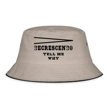 Decrescendo tell my why - Bucket Hat - Khaki/Schwarz - Vorne